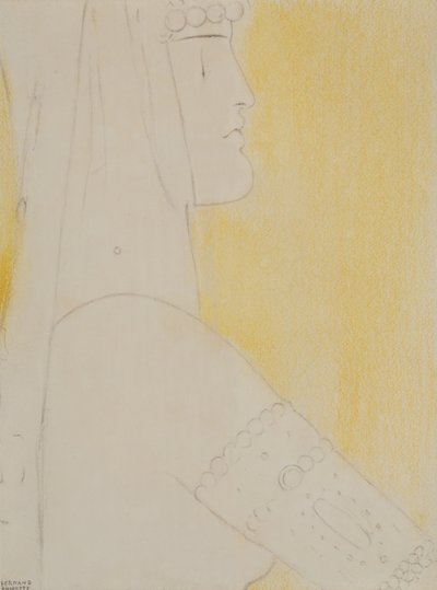 Studie für Passe von Fernand Khnopff
